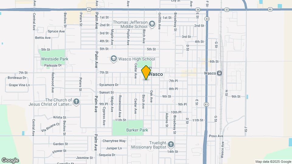 754 Birch Ave Map and Location Details