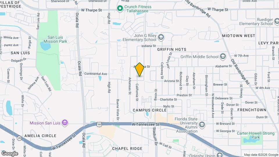 1518 Arizona St Map and Location Details