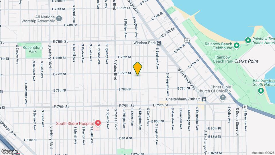 7716 S Kingston Ave Map and Location Details