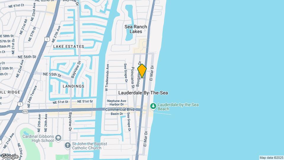 4533 N Ocean Dr Mapa y Detalles de la Ubicación
