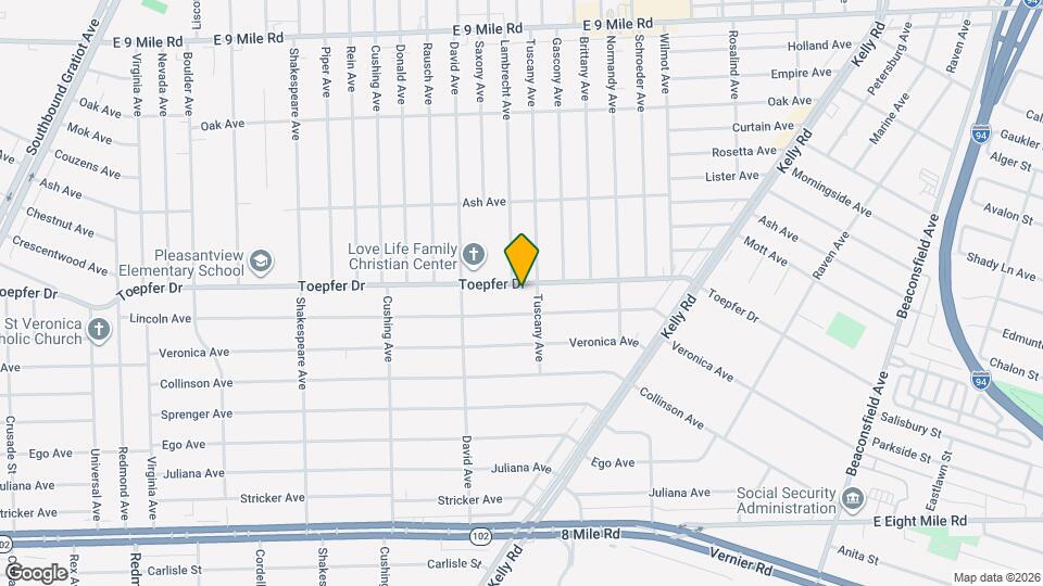 17504 Toepfer Dr Map and Location Details