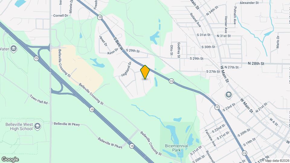 2725 Timberline Dr Map and Location Details