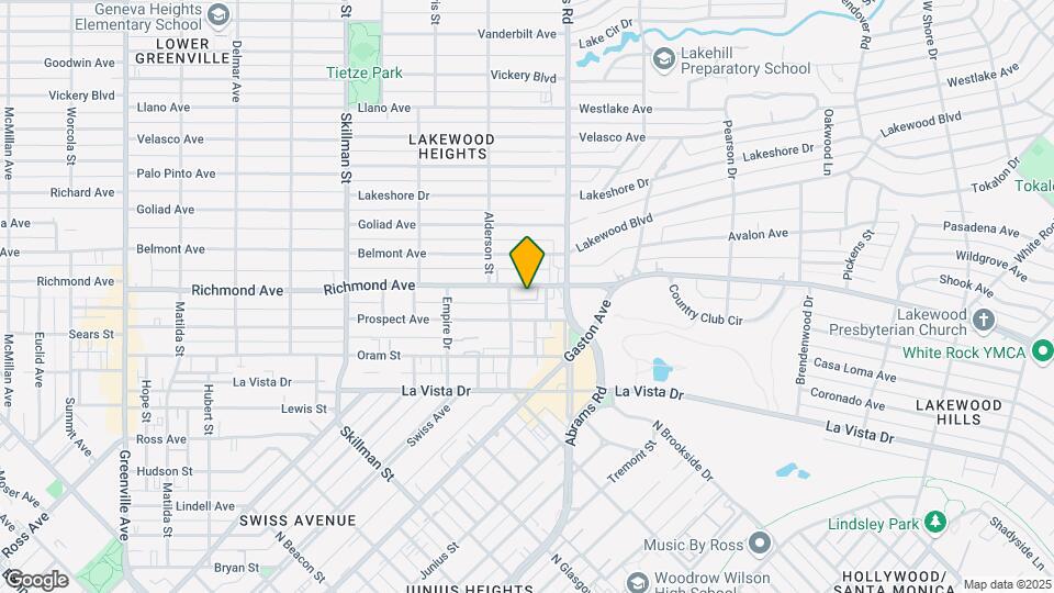 6318 Richmond Ave Map and Location Details