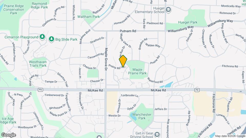 3303 Prairie Rd Mapa y Detalles de la Ubicación