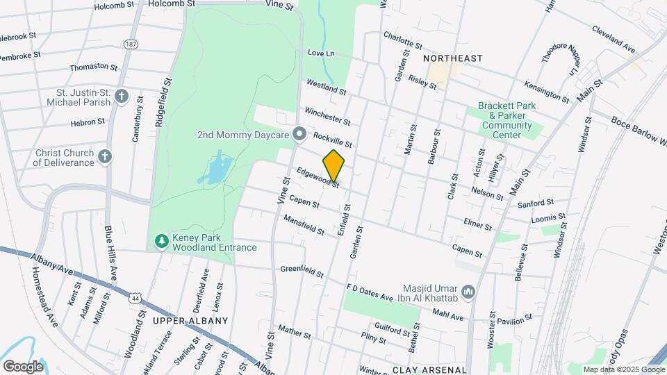 460 Edgewood St Map and Location Details