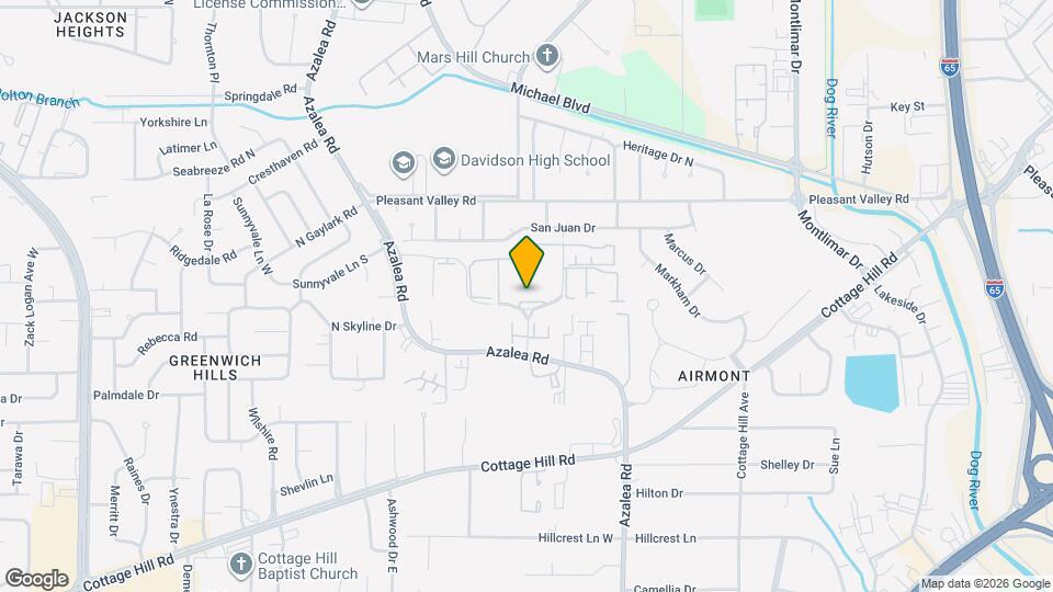 651 Azalea Rd Map and Location Details