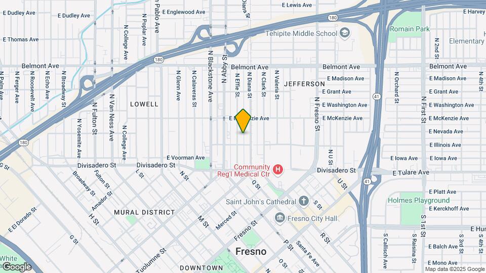 222 N Effie St Map and Location Details