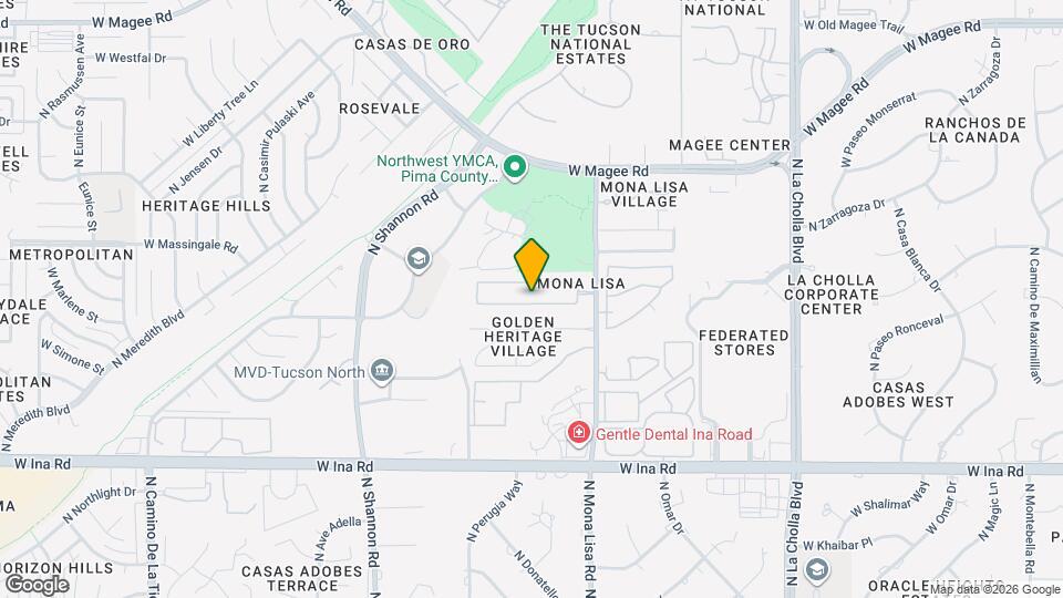 2633 W Cezanne Cir Map and Location Details