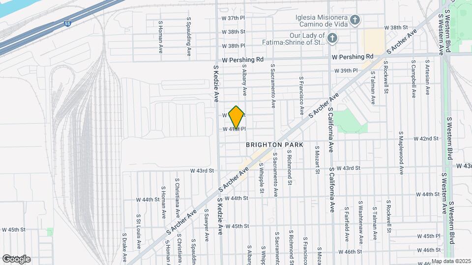 3125 W 41st Pl Map and Location Details