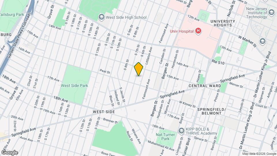 348 S 6th St, Unit 2b Map and Location Details