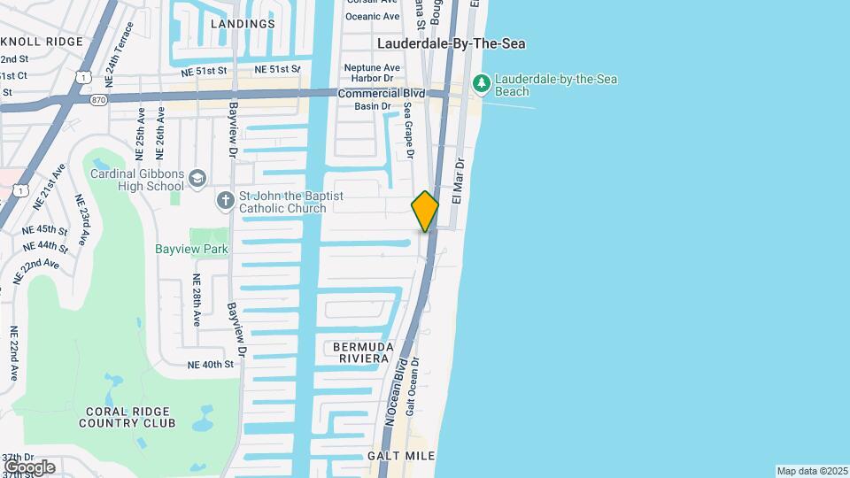 4013 N Ocean Dr, Unit 301 Map and Location Details