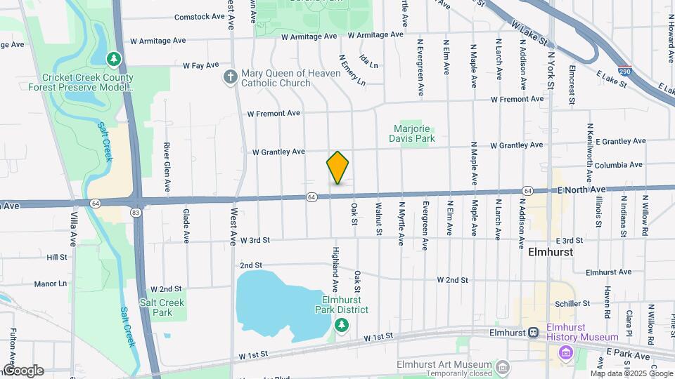 297 Highland Ave Map and Location Details