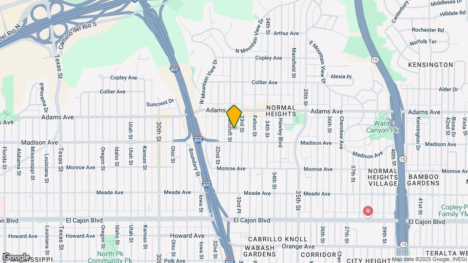 4633 Bancroft St Map and Location Details