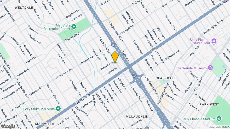 3721-3727 Sawtelle Blvd Mapa y Detalles de la Ubicación