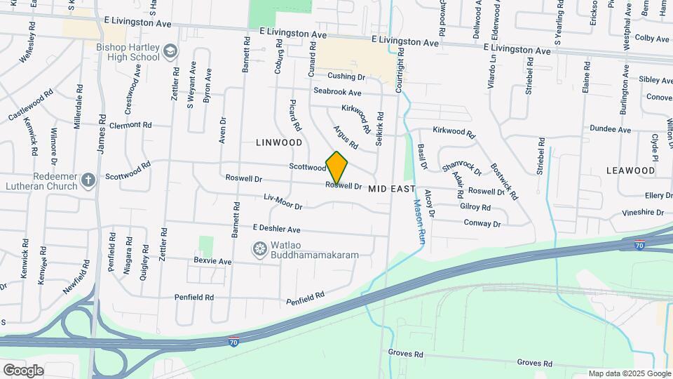 3505 Roswell Dr Mapa y Detalles de la Ubicación