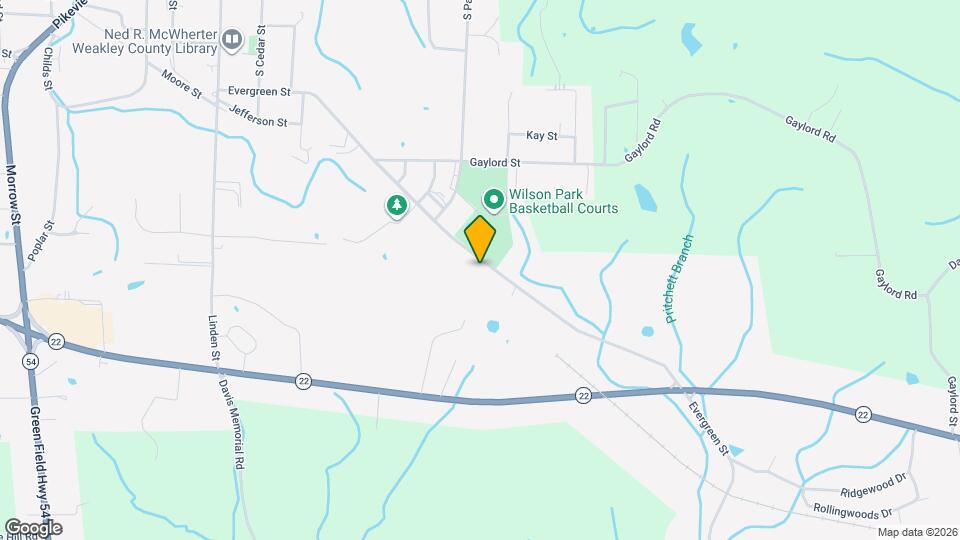 684 Evergreen St Map and Location Details