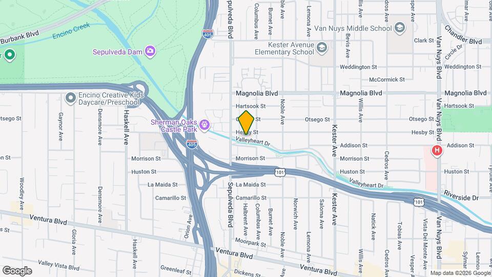 15225 Valleyheart Dr Map and Location Details