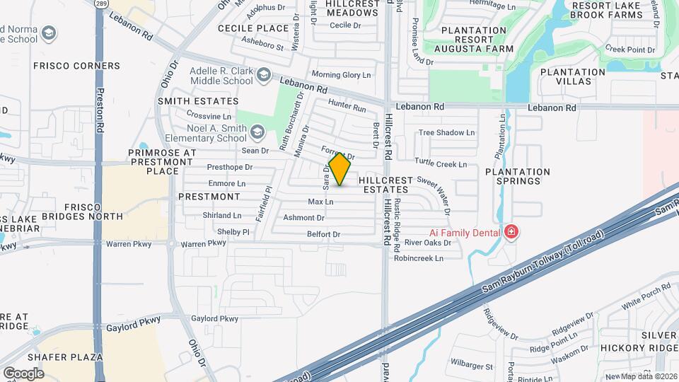 10213 Mallory Dr Map and Location Details