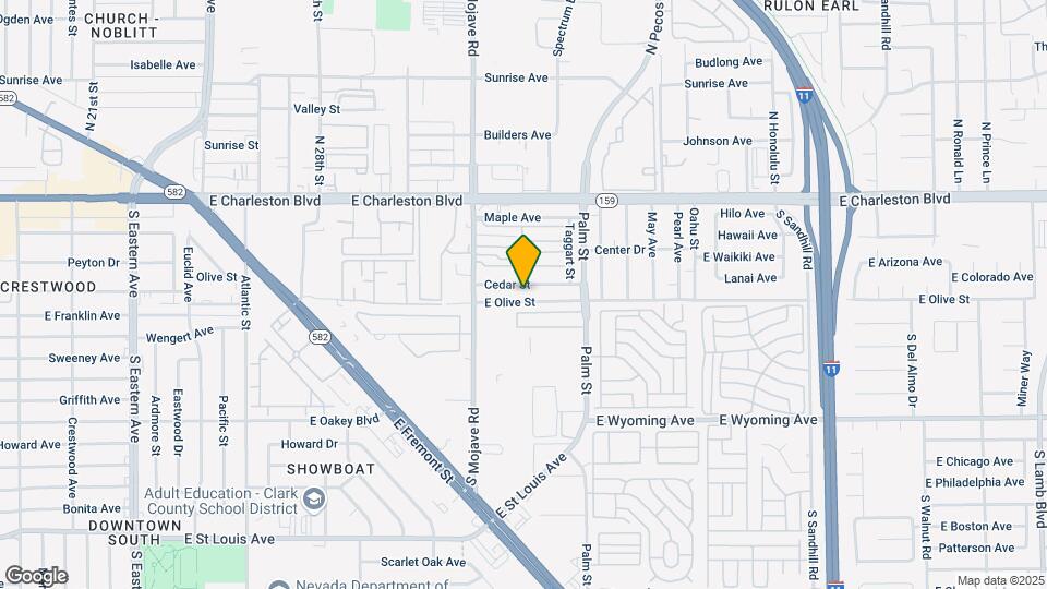 2976 Olive St Map and Location Details