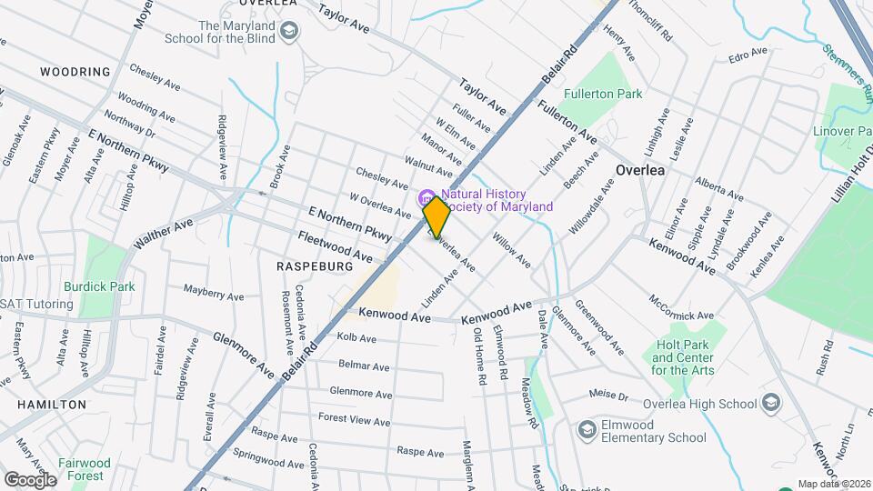 9 E Overlea Ave Map and Location Details