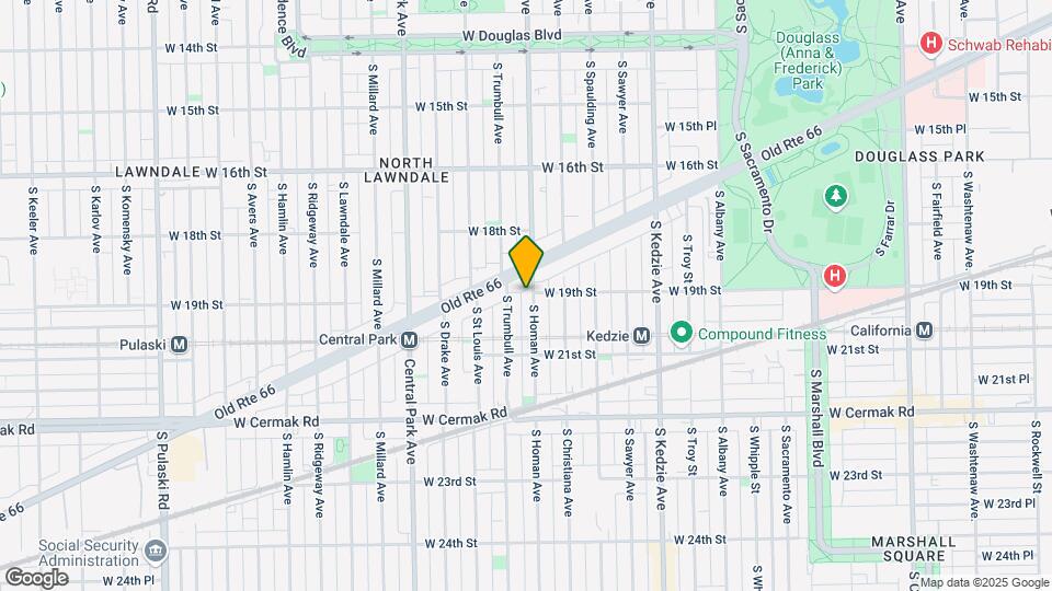 1864 S Homan Ave Mapa y Detalles de la Ubicación