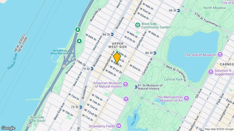 132 W 82nd St Map and Location Details