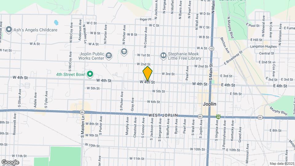 818 W 4th St Map and Location Details