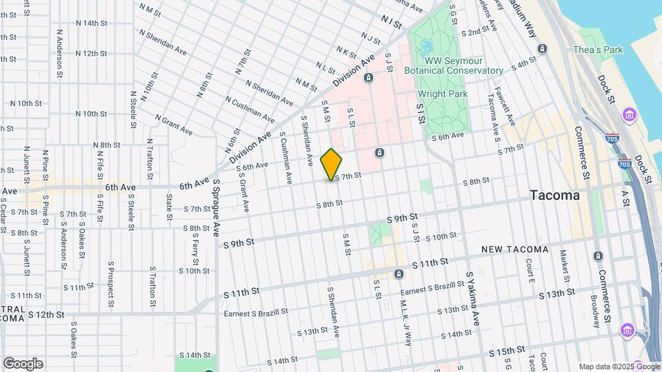 708 S M St Map and Location Details