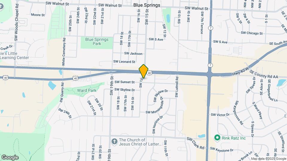 1419 SW Sunset St Map and Location Details
