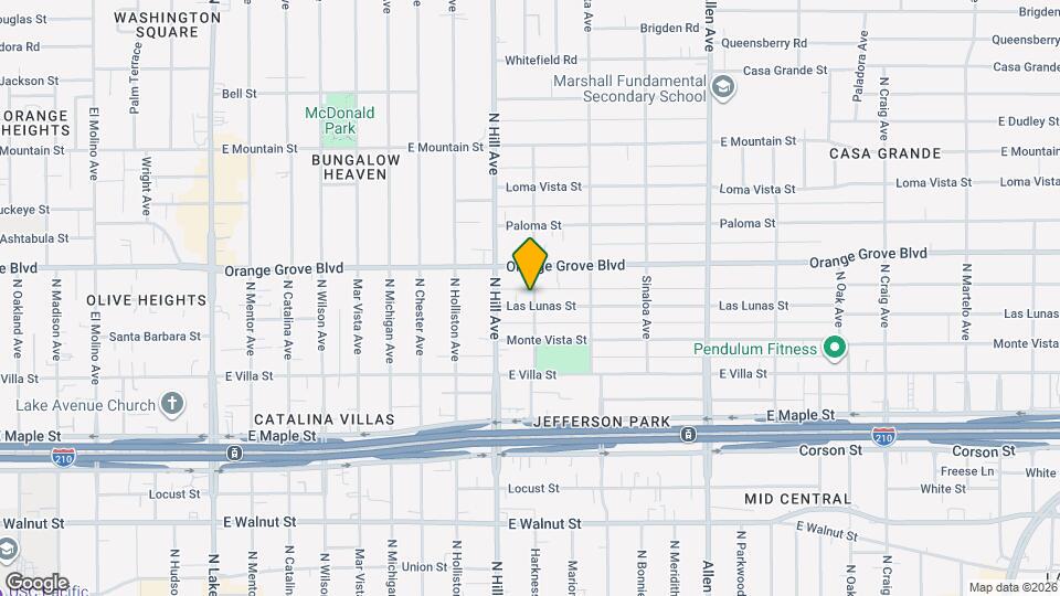1469 Las Lunas St Map and Location Details