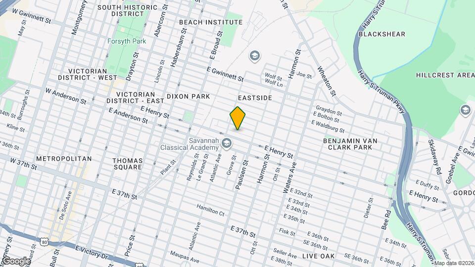 718 E Henry St Map and Location Details