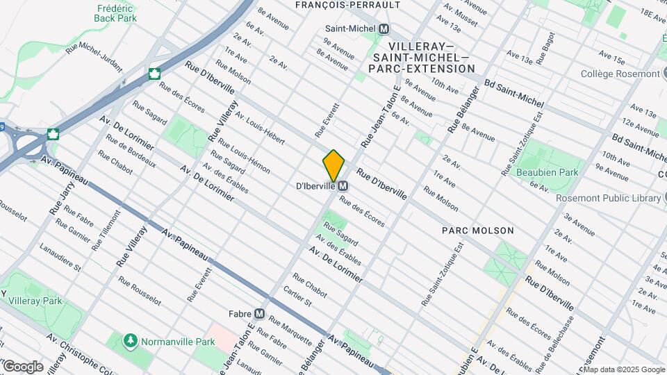 2365 Jean-Talon Rue E Map and Location Details