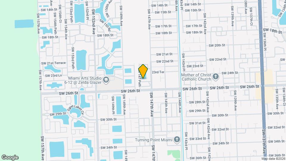 14753 SW 25th St Mapa y Detalles de la Ubicación