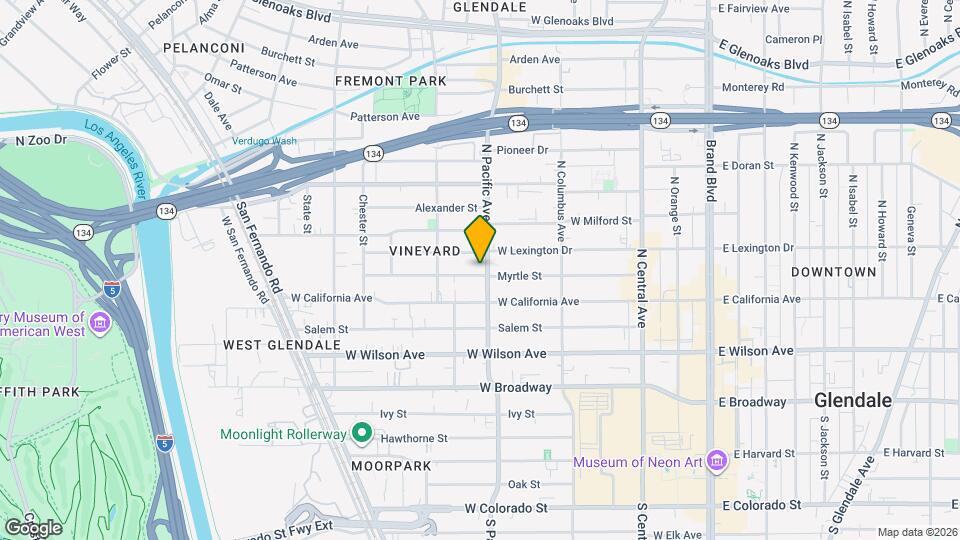 505 Myrtle St Map and Location Details