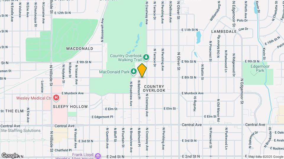 852 N Belmont Pl Map and Location Details