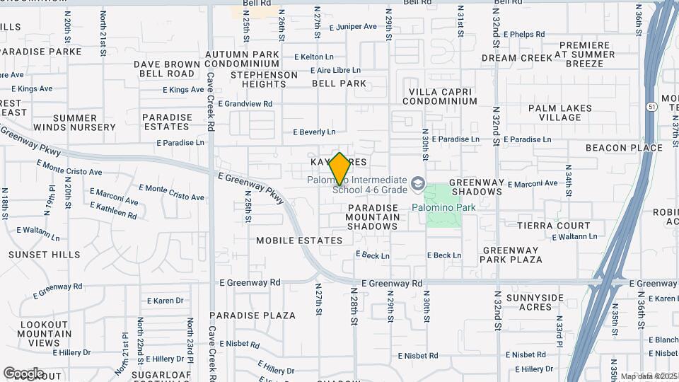 2727 E Marconi Ave Map and Location Details