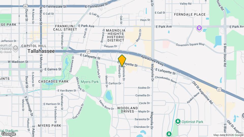 1044 Seminole Dr Map and Location Details