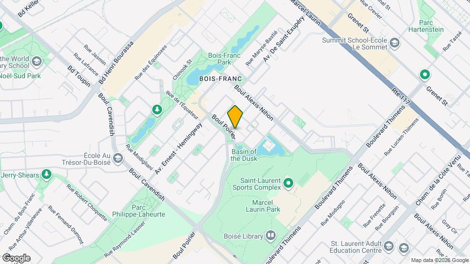 Bois Franc Apartments Map and Location Details