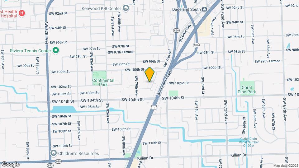 10224 SW 77th Ct Map and Location Details
