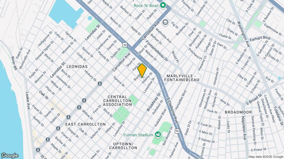 7711 Sycamore St Map and Location Details