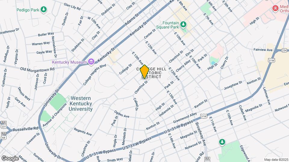 1341 Chestnut St Map and Location Details