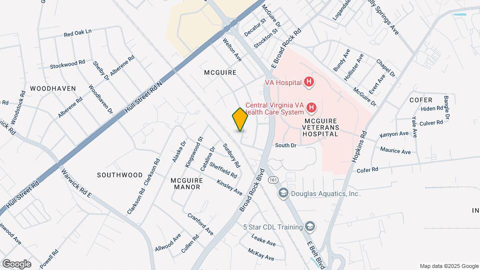 1342 Evergreen Ave Map and Location Details