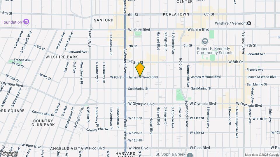 3400 James M Wood Blvd Map and Location Details