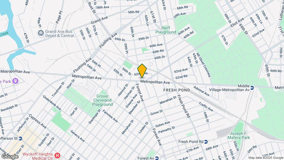 60-01 Metropolitan Ave Mapa y Detalles de la Ubicación