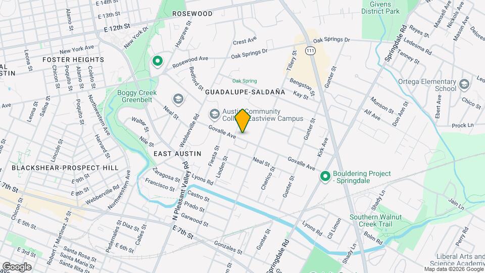 3006 Govalle Ave Mapa y Detalles de la Ubicación