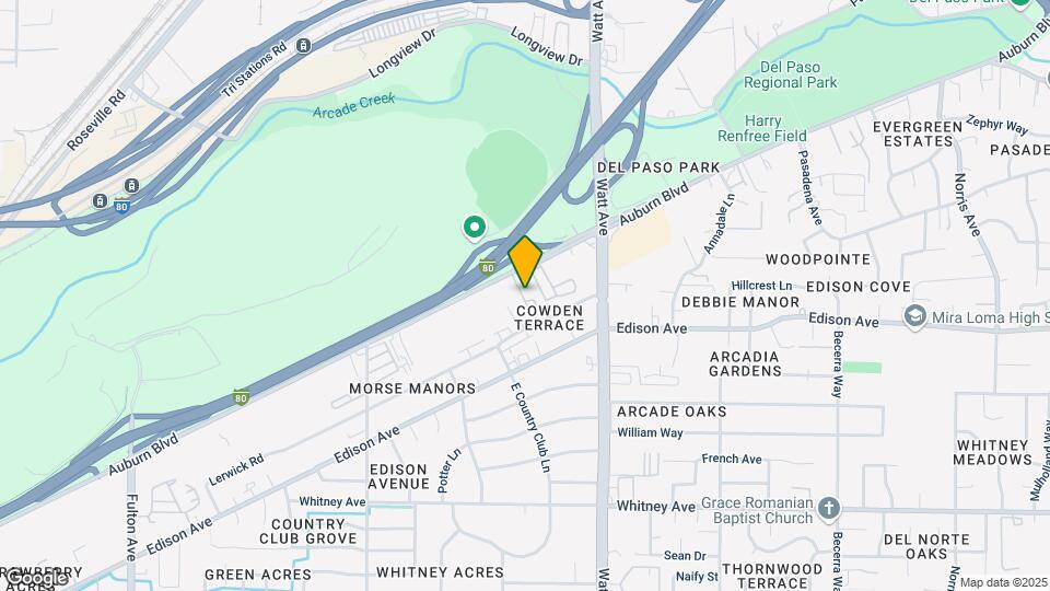 Sacramento Sun RV Park Map and Location Details