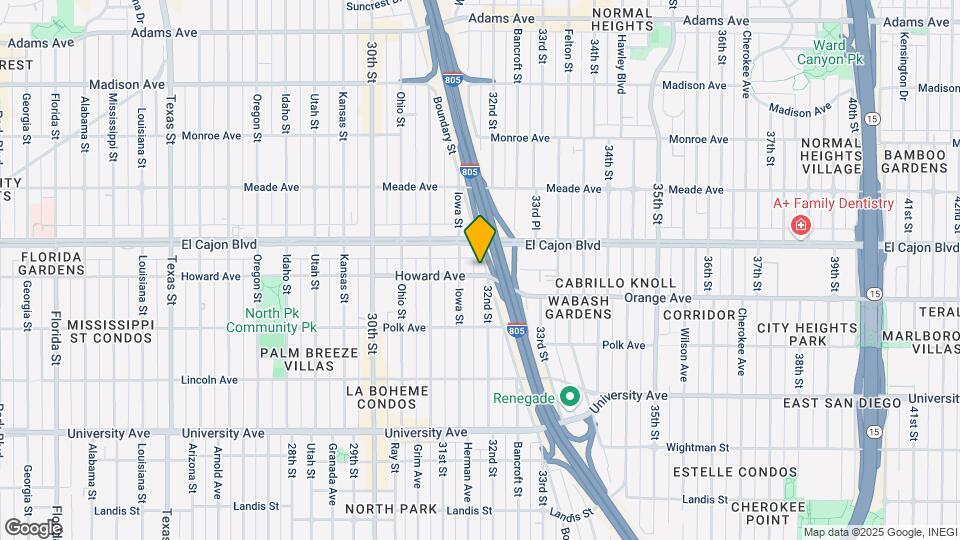 4204 Boundary St Mapa y Detalles de la Ubicación