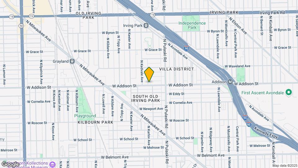 4112 W Addison St Map and Location Details