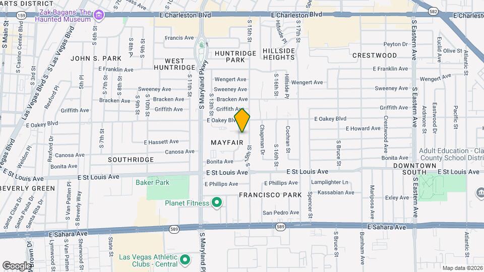 1709 S 14th St Map and Location Details