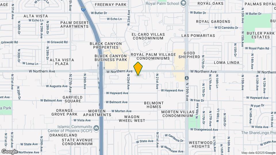 2223 W Northern Ave Map and Location Details